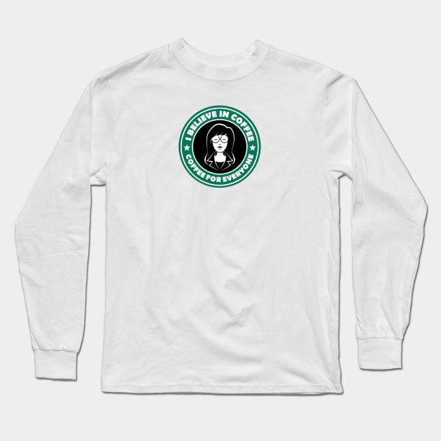 Daria Coffee Long Sleeve T-Shirt by aileenbayaca